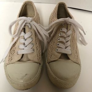 Beige sneakers
